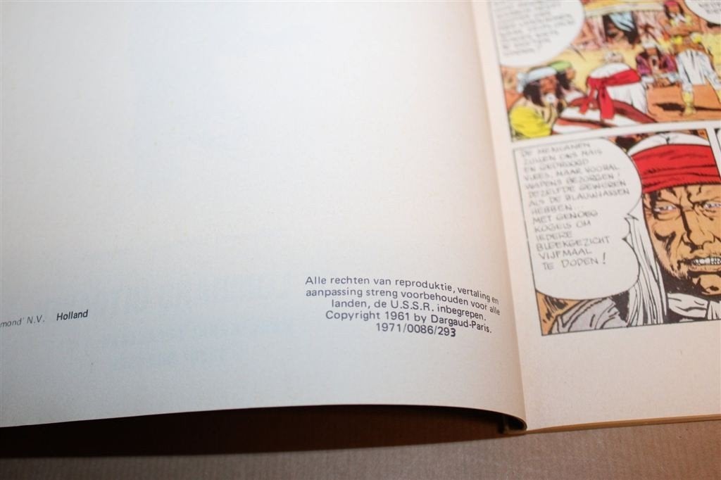 Blueberry Oorlog of Vrede — Giraud en Charlier 1971, Eén stripboek, Ophalen of Verzenden, Gelezen