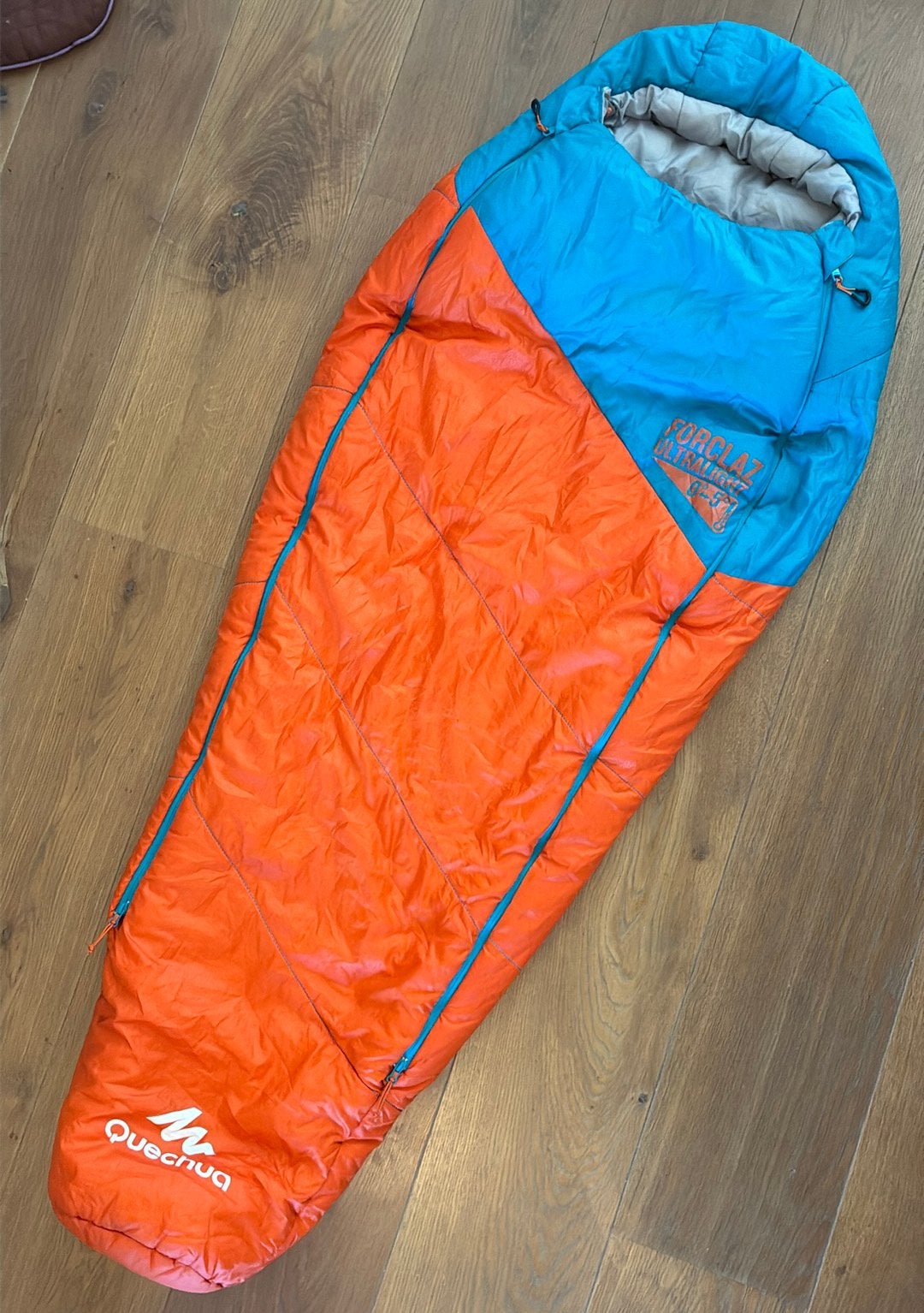 Forclaz ultralight kinderslaapzak tot 140cm 0-5 gr C, Ophalen of Verzenden, Gebruikt