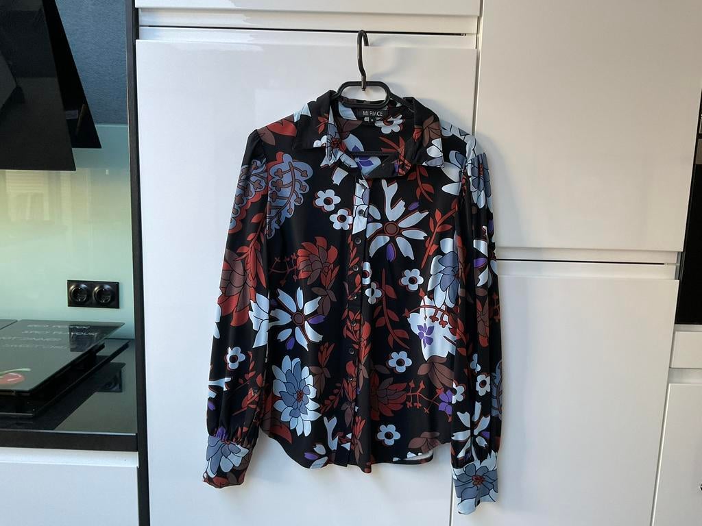 Mi Piace Blouse bloemenprint, Kleding | Dames, Ophalen of Verzenden, Zo goed als nieuw, Maat 38/40 (M), Overige kleuren