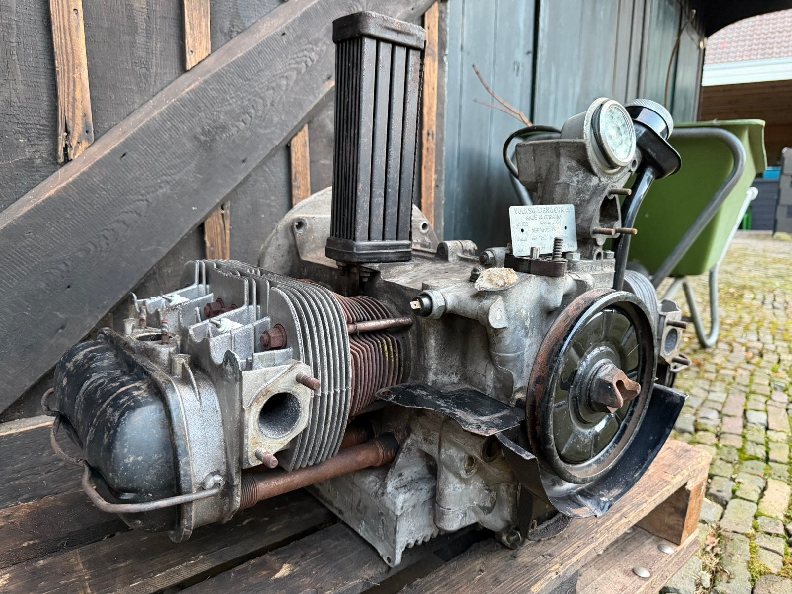 Industriemotor VW kever of Bus - slechts 123 uur!, Ophalen, Gebruikt, Oldtimer onderdelen