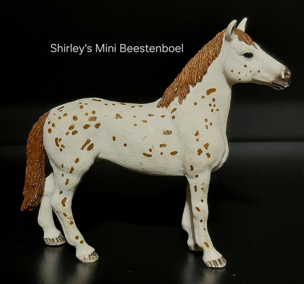 schleich appaloosa hengst, Ophalen of Verzenden, Zo goed als nieuw, Paard, Beeldje of Figuurtje