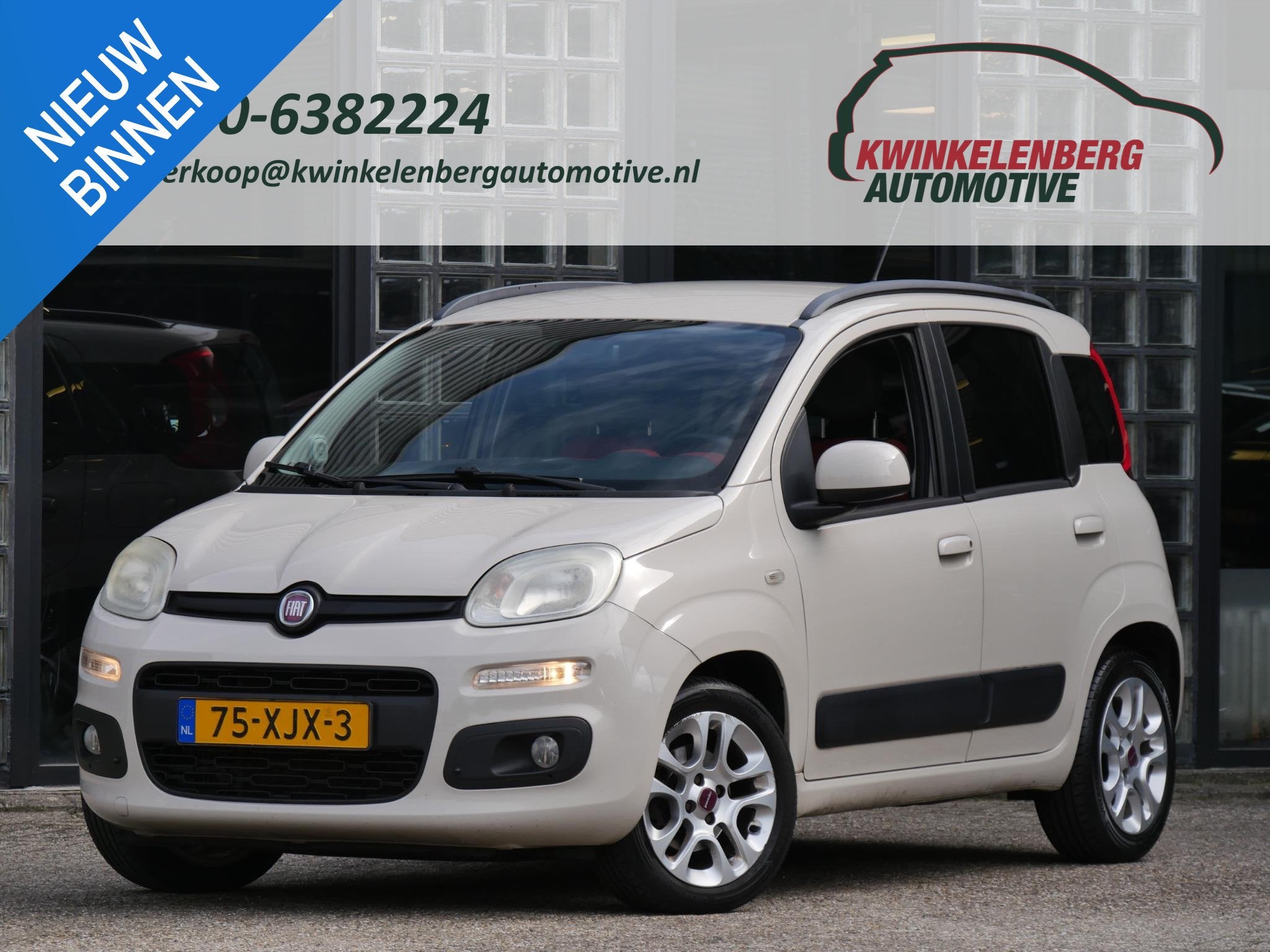Fiat Panda TWINAIR 85PK LOUNGE/ STYLING PACK/ COOL PACK, Auto's, Voorwielaandrijving, Euro 5, Panda, Beige
