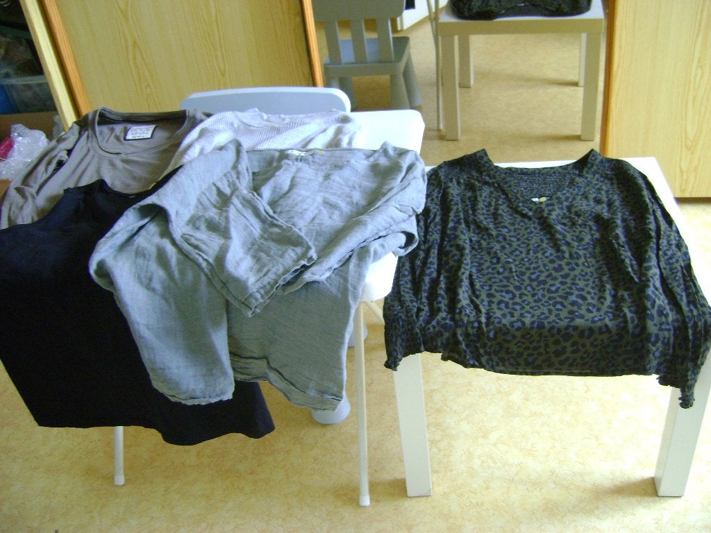 5shirts 4x maat l en 1x xl zwart/grijs 4lange mouw en 1 kort, Maat 42/44 (L), Ophalen of Verzenden, Zo goed als nieuw, Lange mouw
