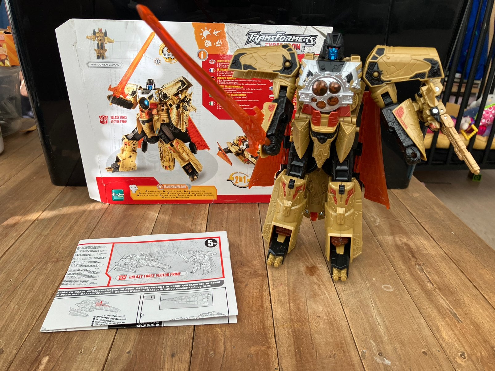 Transformers Galaxy Force Vector Prime, Overige generaties, Ophalen of Verzenden, Zo goed als nieuw, Autobots
