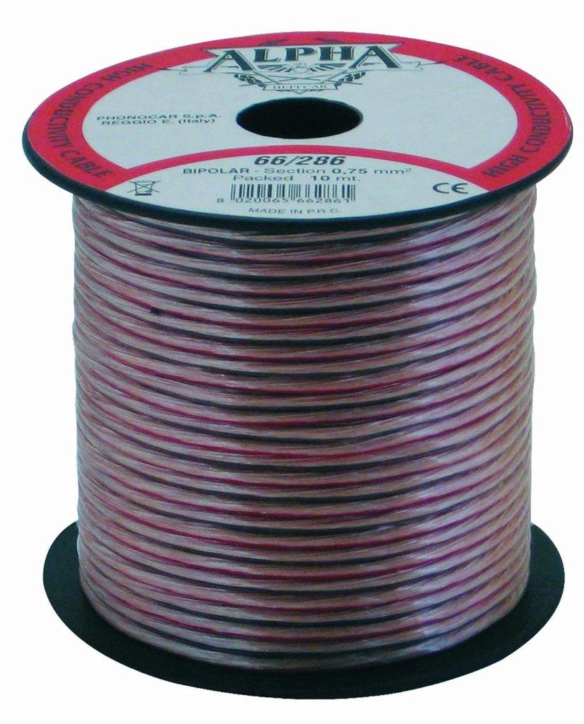 Phonocar Alpha Speaker Kabel 2x 0,75 mm² 10m, Phonocar, Via F.lli Cervi, 167/c 42124 Reggio Emilia (Italië), Ophalen of Verzenden