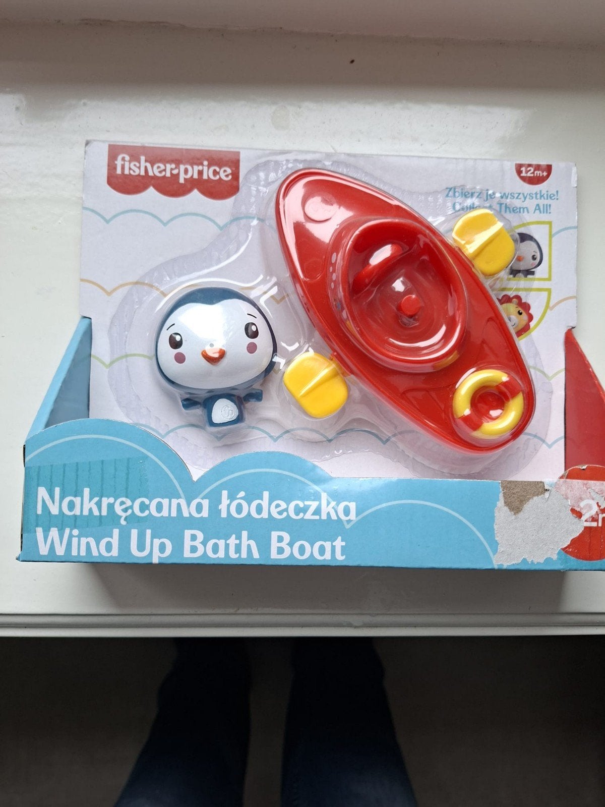 Fisher-Price Wind Up Bath Boat Pinguïn Badspeelgoed, Ophalen of Verzenden, Nieuw