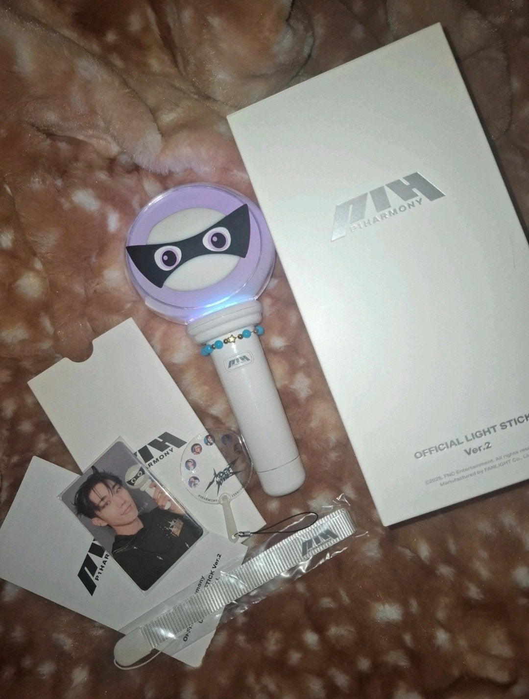 p1harmony lightstick ver 2, Verzamelen, Verzenden, Zo goed als nieuw, Foto of Kaart