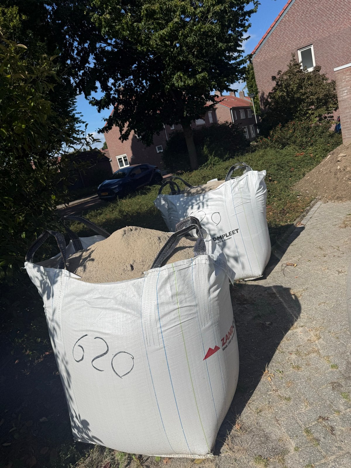Bigbags zand 1500 KG, Ophalen, Gebruikt, Ophoogzand