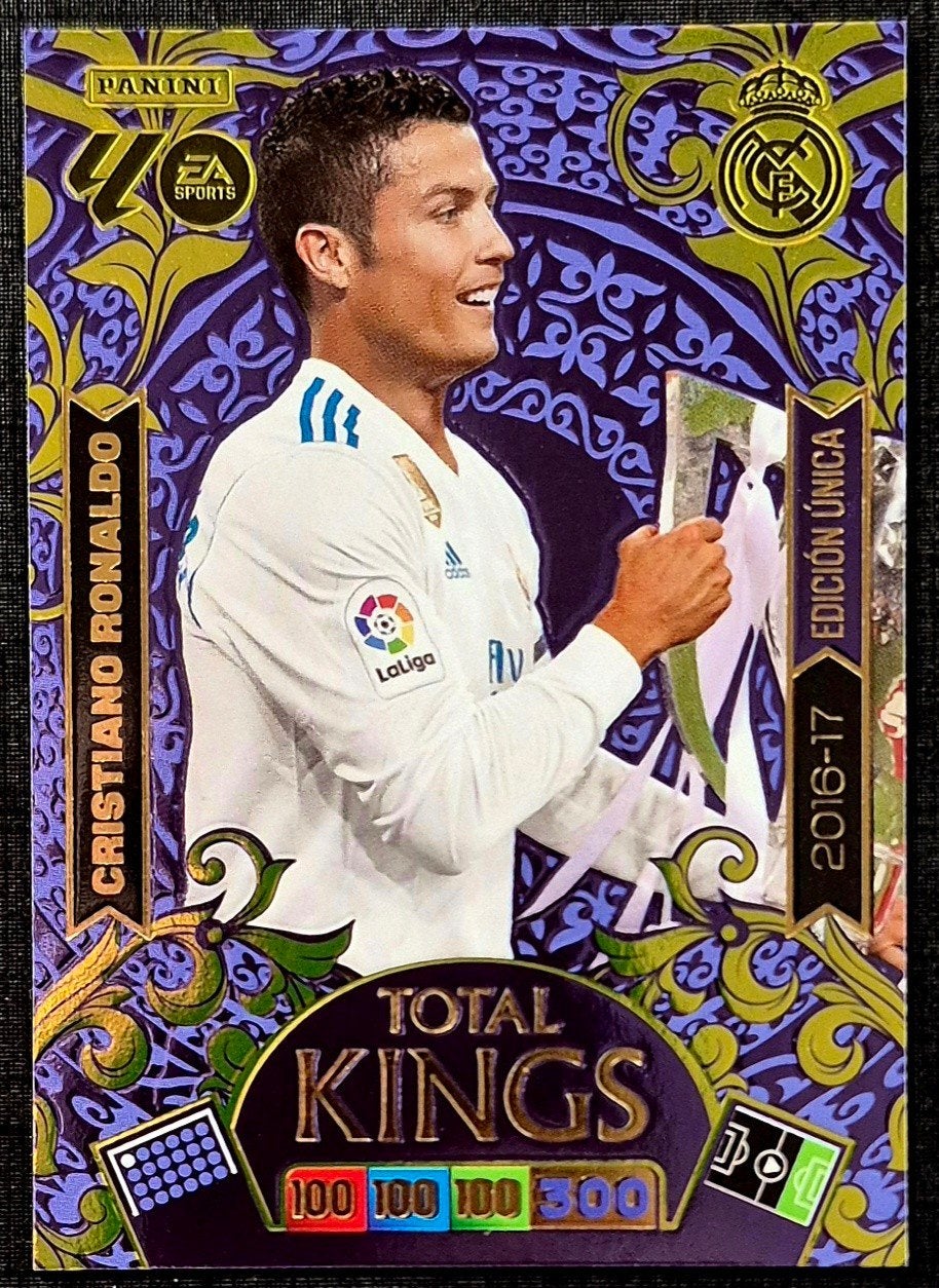 Panini La Liga Total Kings Cristiano Ronaldo - Real Madrid, Ophalen of Verzenden, Zo goed als nieuw, Plaatje