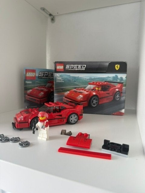lego speed champion 75890Ferrari F40, Gebruikt, Lego, Complete set, Speed Champions