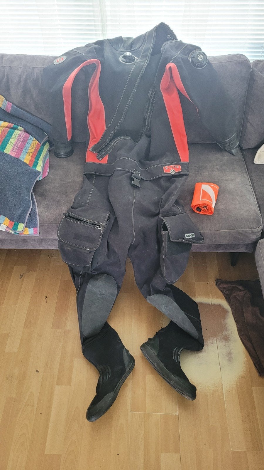 Santi droogpak, Ophalen of Verzenden, Zo goed als nieuw, Duikpak