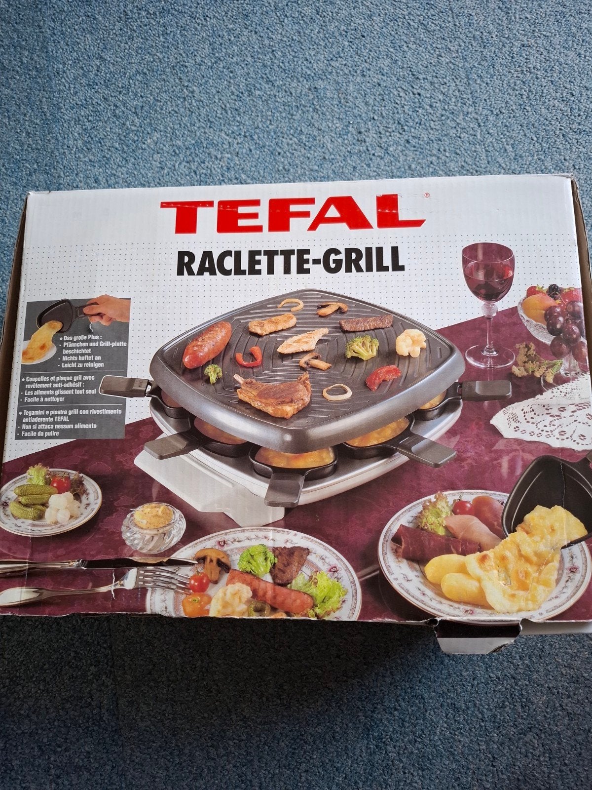 Tefal Raclette-Grill met antiaanbaklaag, Ophalen of Verzenden, Zo goed als nieuw