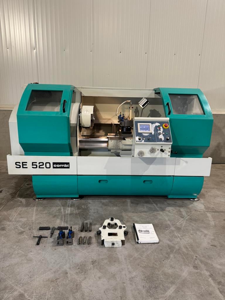 TRENS SE 520 Combi teach in Draaibank, Ophalen, 1000 mm of meer, Zo goed als nieuw, Metaaldraaibank