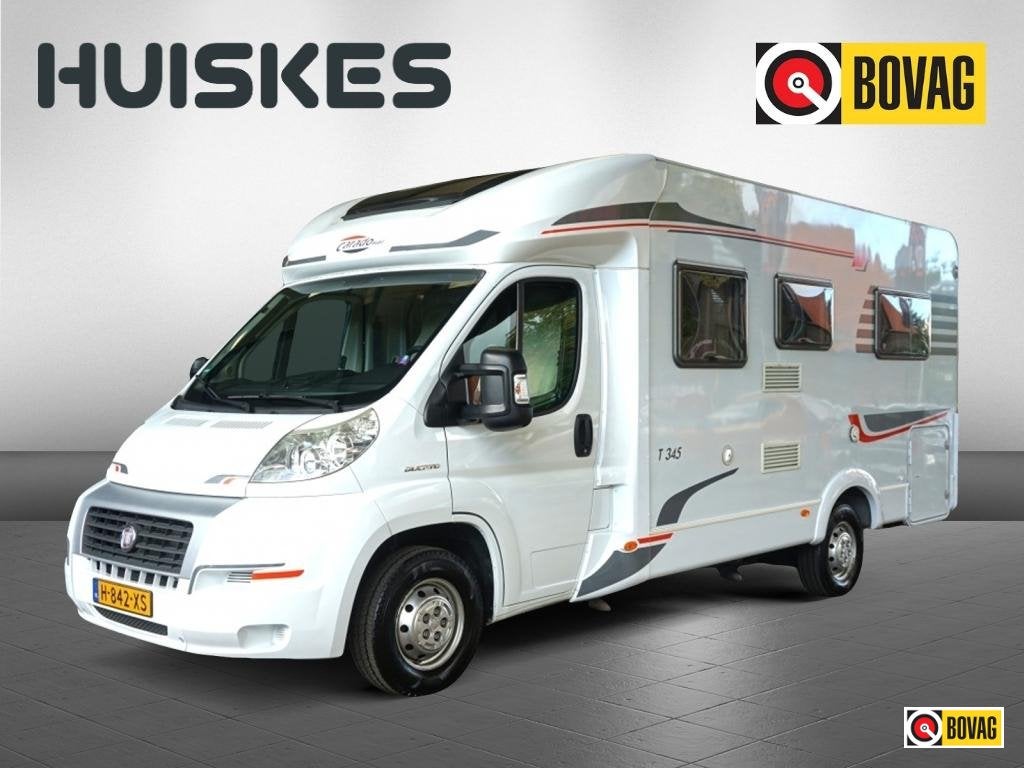 Carado T 345 Frans bed, Caravans en Kamperen, Ringverwarming, Fiat, 6 tot 7 meter, Bedrijf
