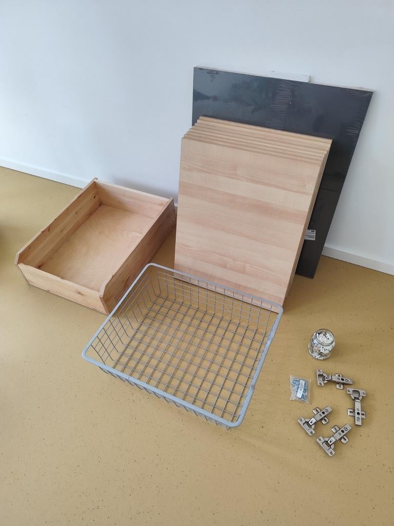 Ikea Pax Komplement plank/lade/draadmand/scharnieren, Ophalen, Gebruikt