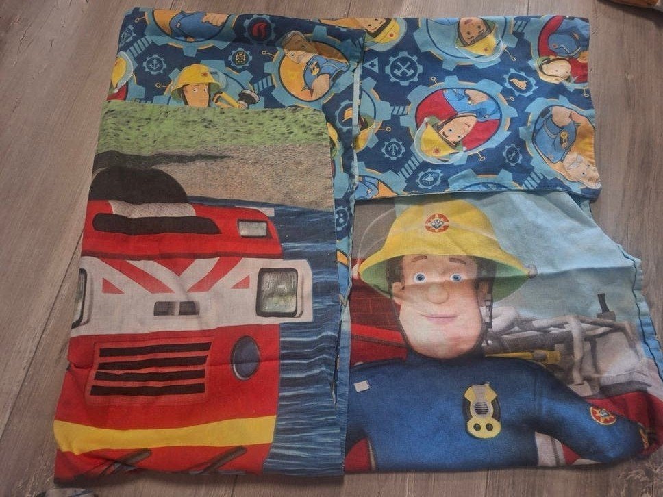brandweer  sam overtrek 100 x 135 , met sloop, Ophalen of Verzenden, Jongetje of Meisje, Dekbedovertrek