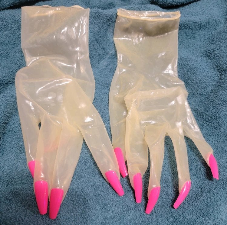 Travestie handschoenen met nagels, Verzenden, Nieuw, Handschoenen, Hoed of Pet