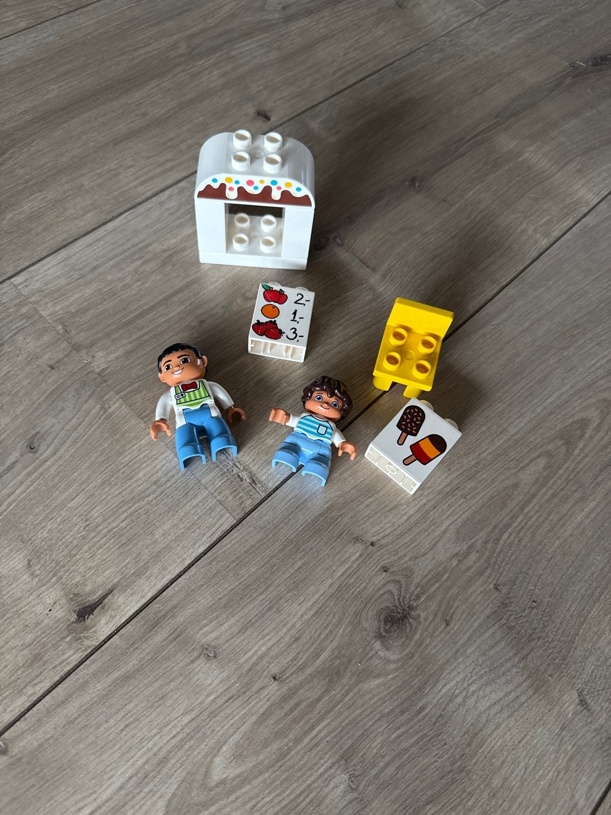 LEGO Duplo ijscokraam met poppetjes, Kinderen en Baby's, Ophalen of Verzenden, Gebruikt, Overige merken