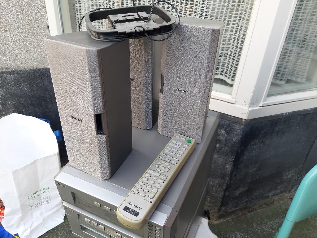 Sony Mini stereotoren, HTC-NX3 en NX!, versterker, tuner, Ophalen, Gebruikt, Tuner of Radio, Microset