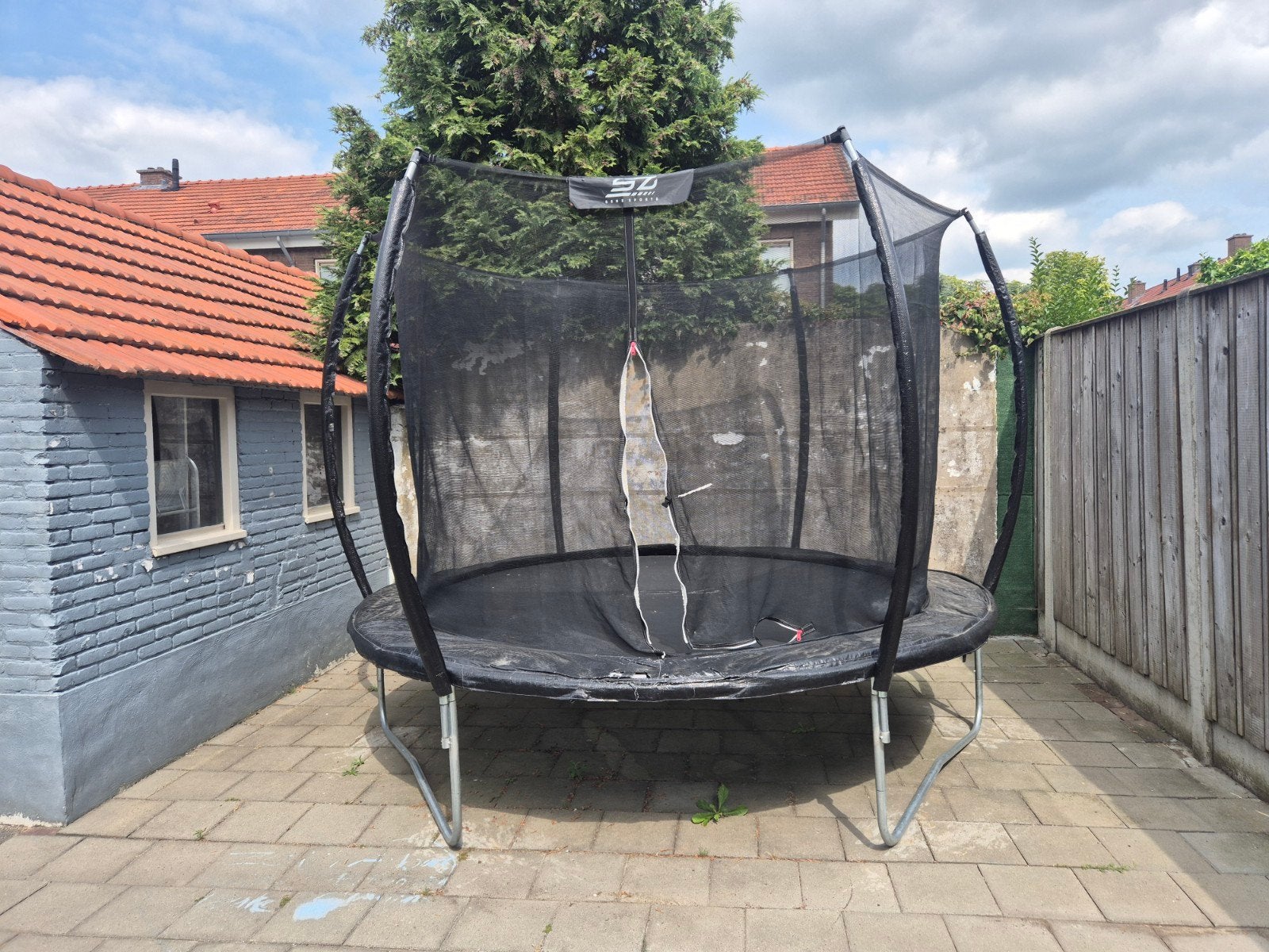 Trampoline doorsnee 305 cm + veiligheid net, Kinderen en Baby's, Speelgoed | Buiten | Trampolines, Ophalen, Gebruikt