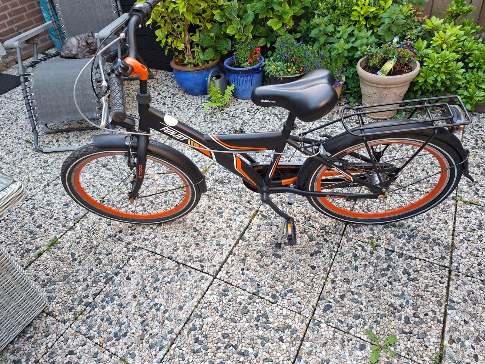 Kinderfiets, 22 inch, Fietsen en Brommers, Fietsen | Vouwfietsen, Ophalen, Zo goed als nieuw, 20 inch of meer