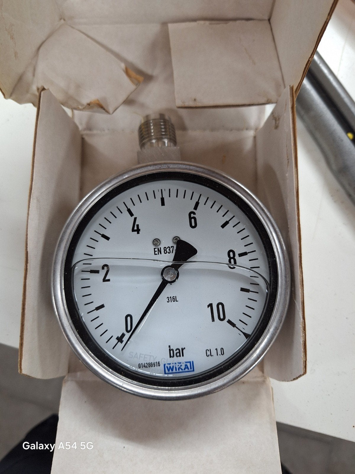 Wika manometer 10 Bar, Ophalen, Nieuw