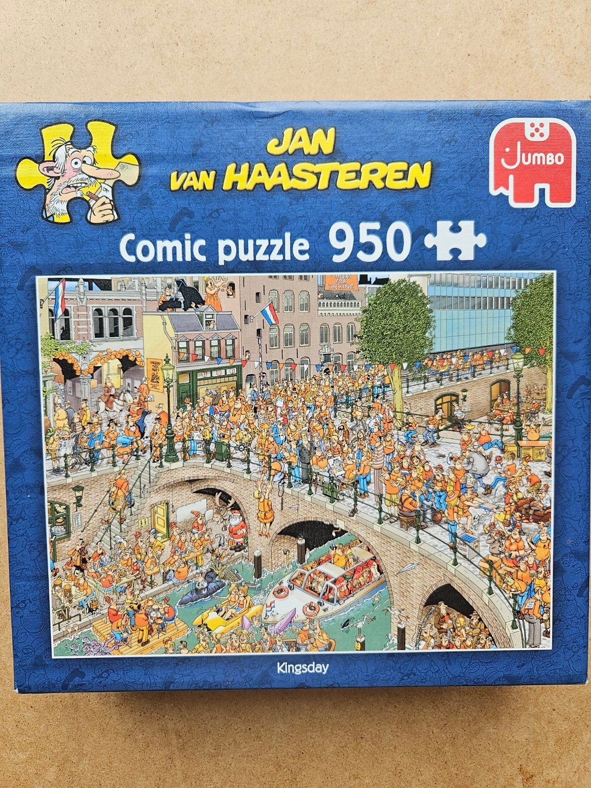 Jan van Haasteren Kingsday Comic Puzzel 950 stukjes, Hobby en Vrije tijd, Denksport en Puzzels, Ophalen of Verzenden, 500 t/m 1500 stukjes