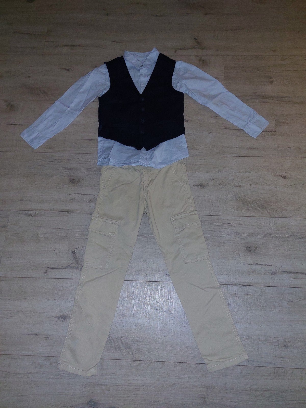 Communie outfit maat 134, Broek, Ophalen of Verzenden, Zo goed als nieuw, Jongen