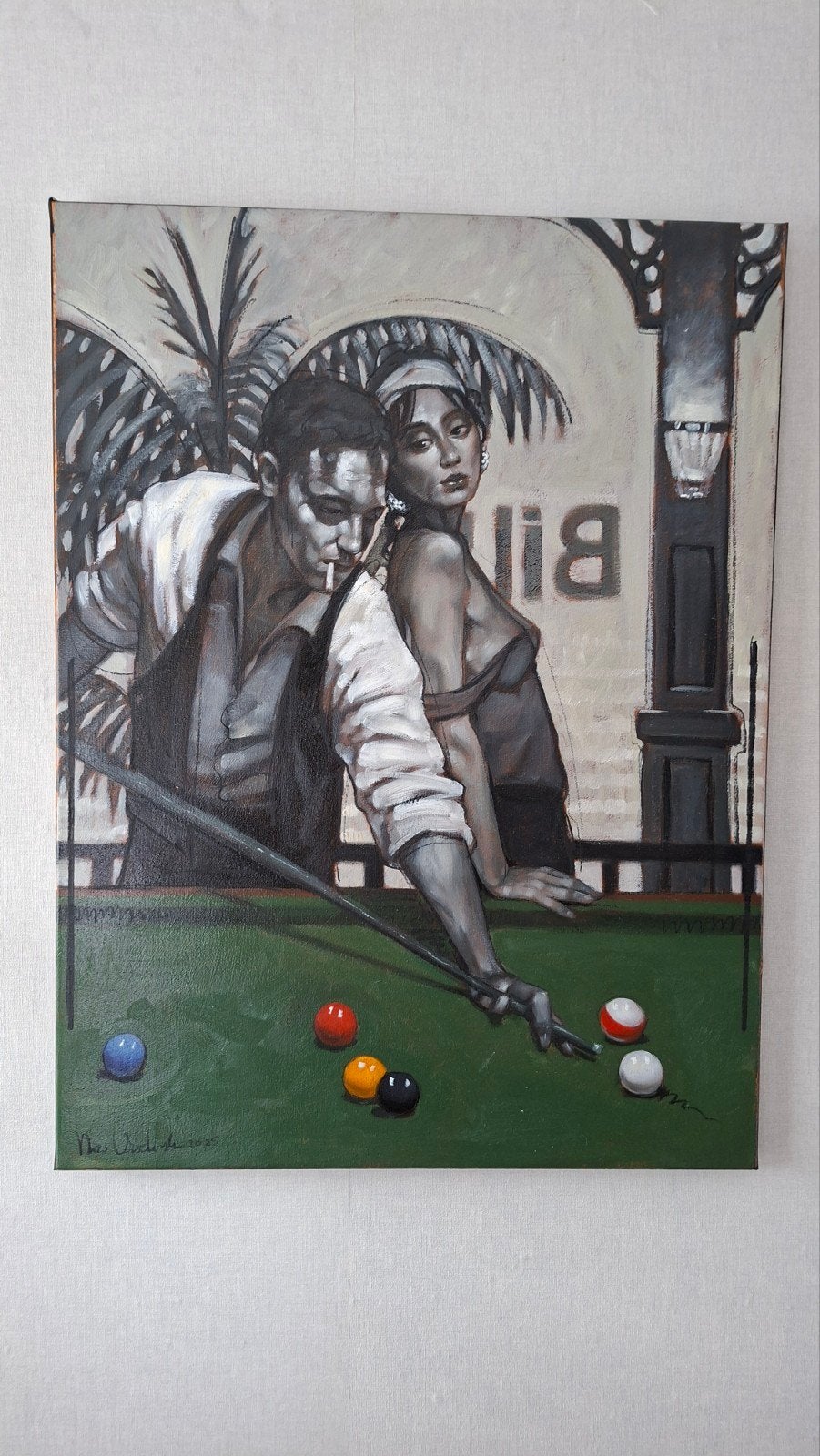 nico vrielink.schilderij op doek !!!! sale, Ophalen of Verzenden