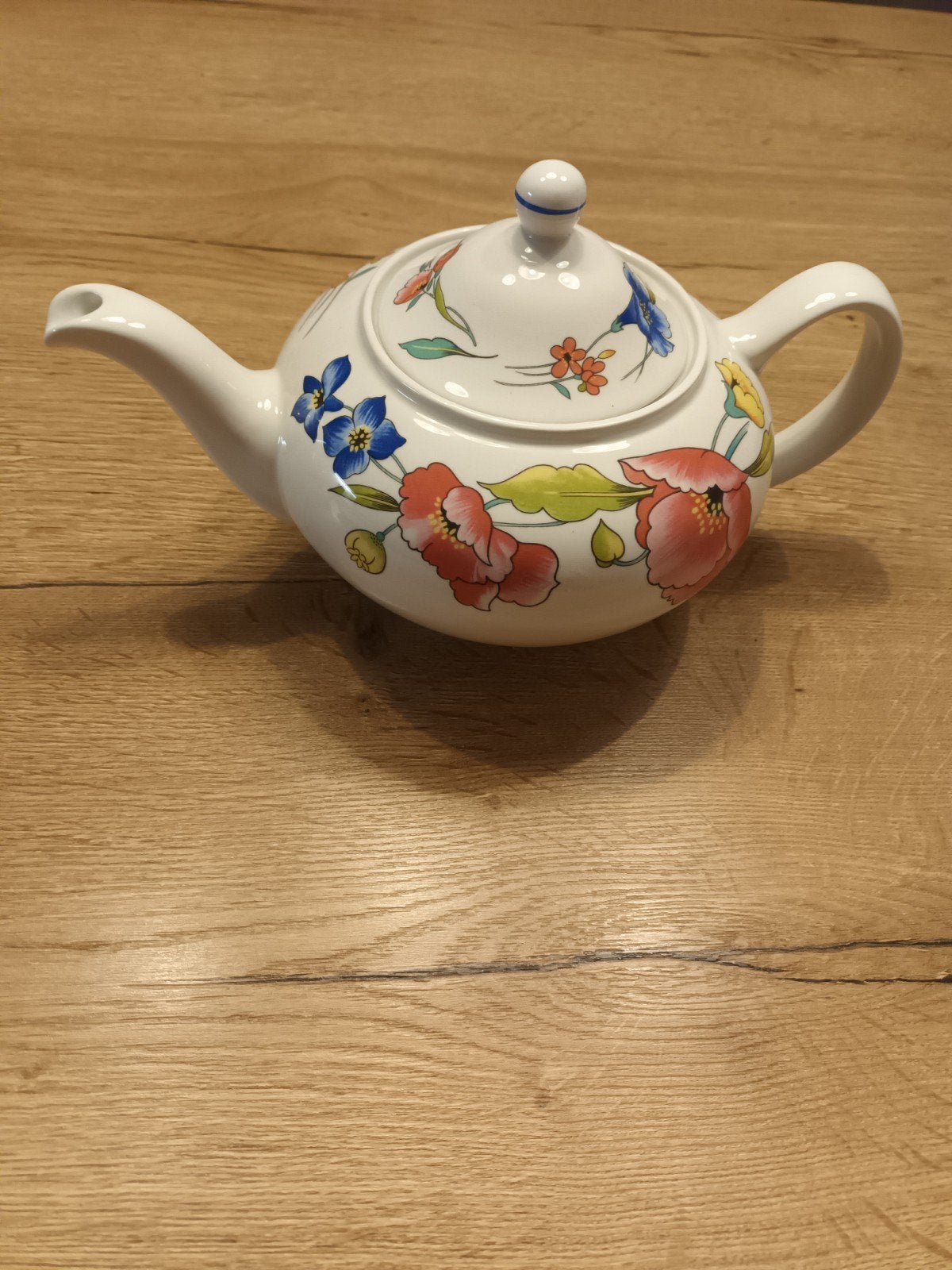 Alpine Meadow Theepot by Wood & Sons - Bloemenpatroon, Theepot/fluitketel, Nieuw, Ophalen of Verzenden, Steen/keramiek