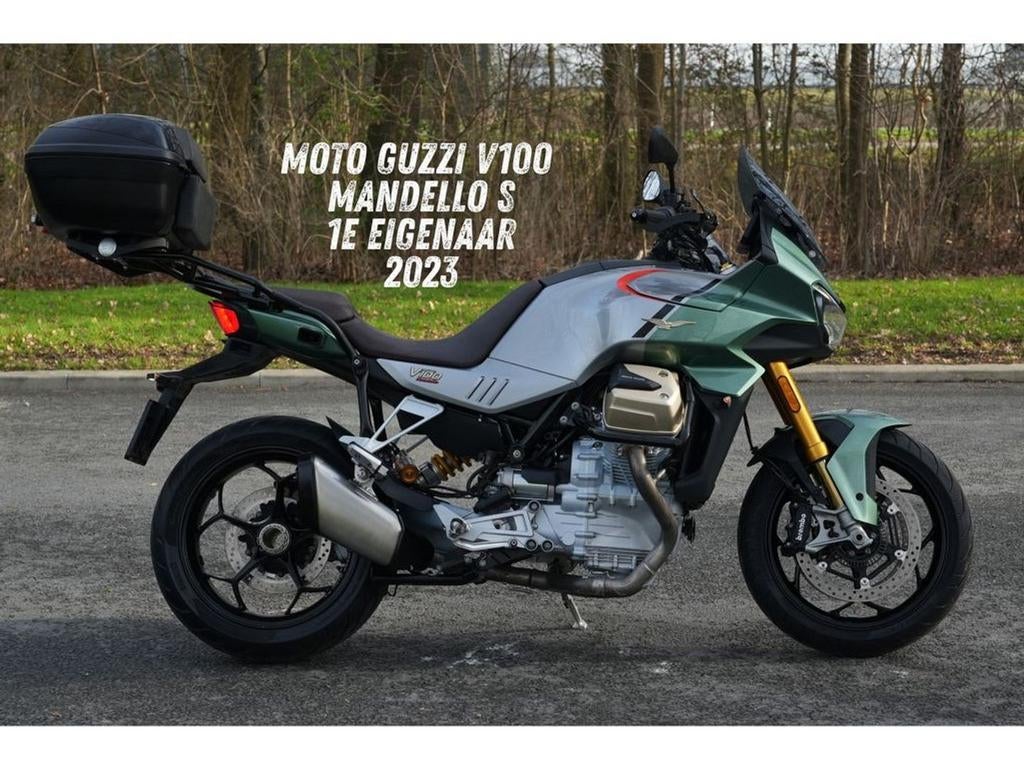 Moto Guzzi V100 Mandello S | Topkoffer | Navi (bj 2023) 25,3, 2 cilinders, Motorrijbewijs A, Bedrijf, Onbekend