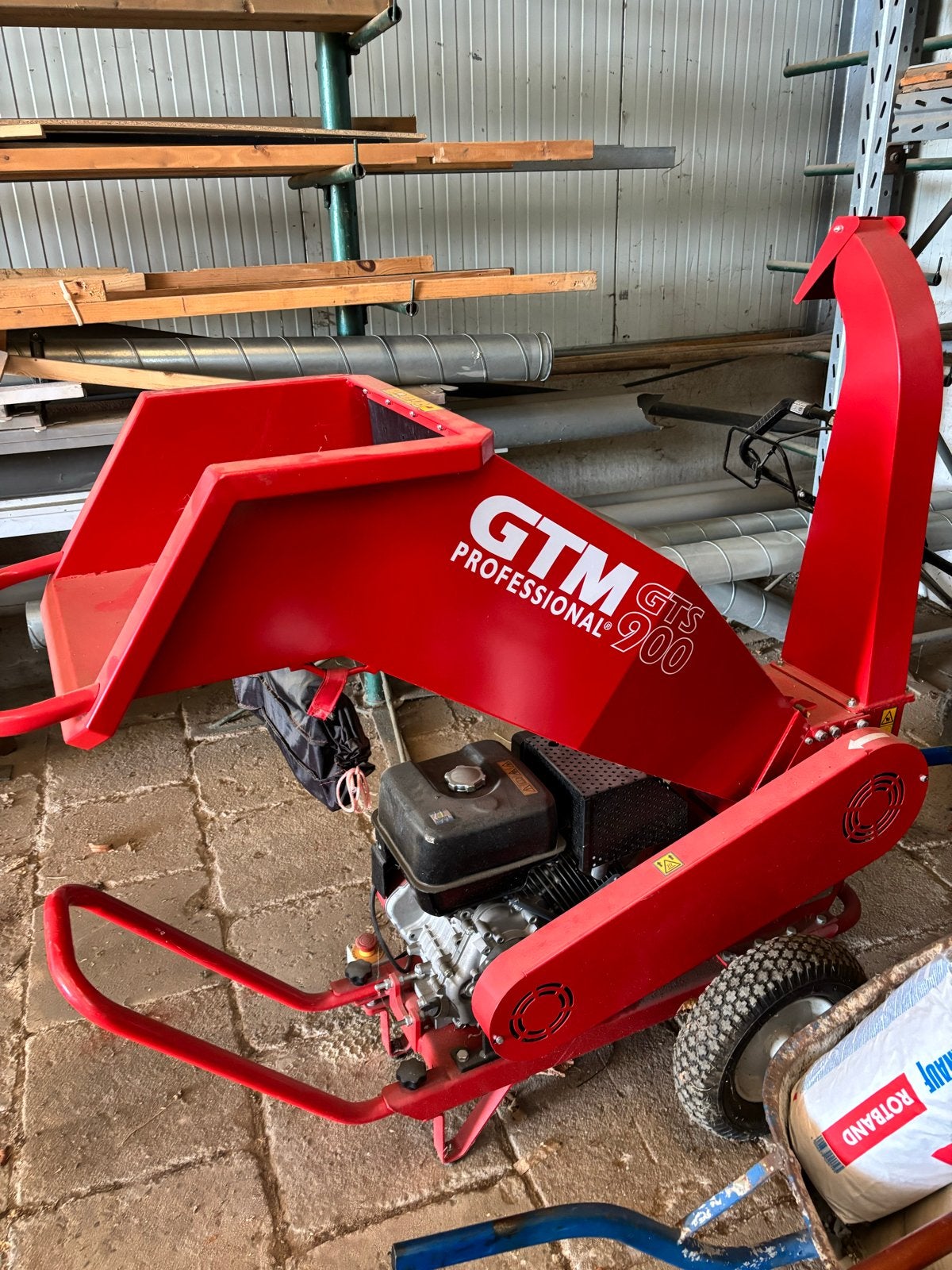 GTM GTS 900 Professionele Houtversnipperaar, Tuin en Terras, Ophalen of Verzenden, Gebruikt, Benzine