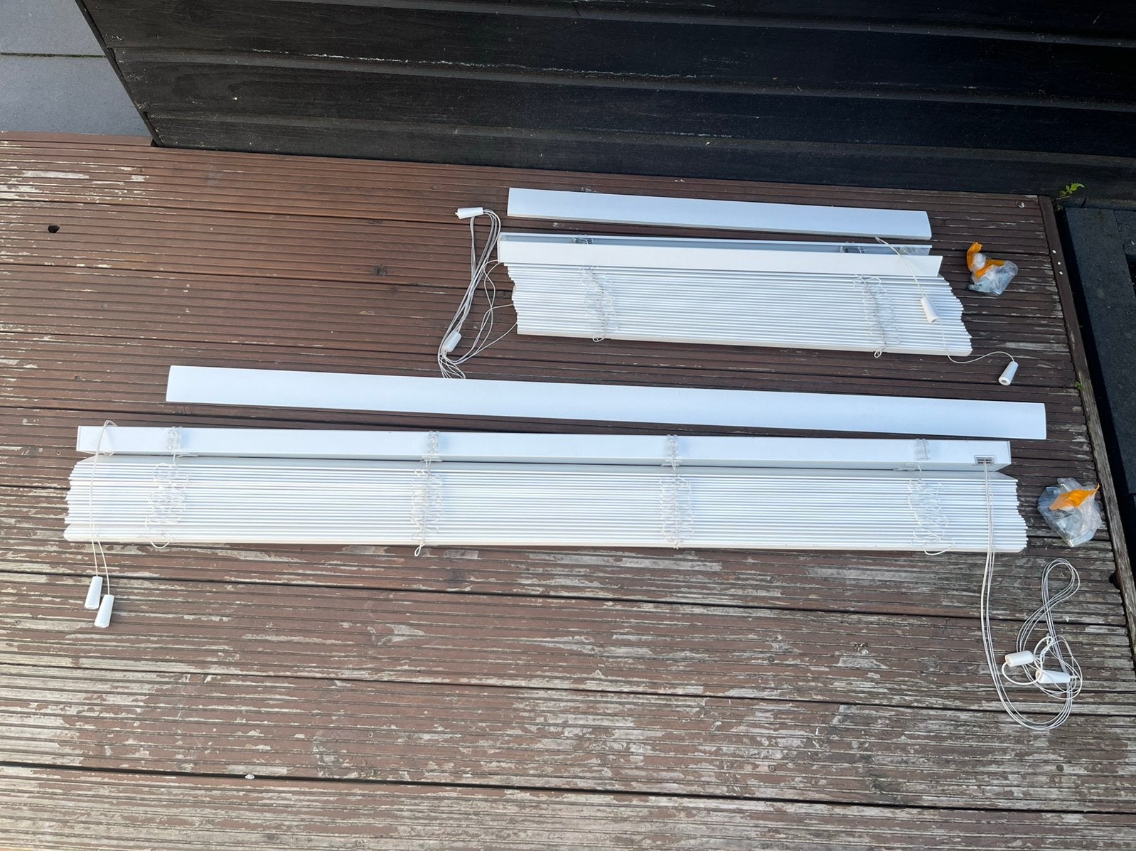 2 x houten jaloezie Veneta, Ophalen, Jaloezie, Overige merken, Wit