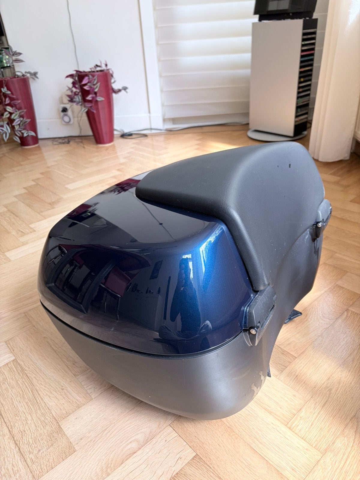 Topkoffer BMW RT, metallic blauw, Motoren, Accessoires | Koffers en Tassen, Ophalen
