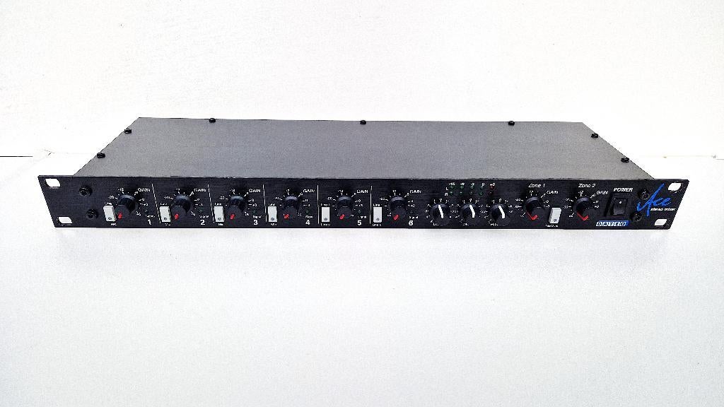 Div. rack-mengpanelen 19” Dateq Cloud DAP Art InterM e.a., Muziek en Instrumenten, Mengpanelen, Gebruikt, 5 tot 10 kanalen, Microfooningang