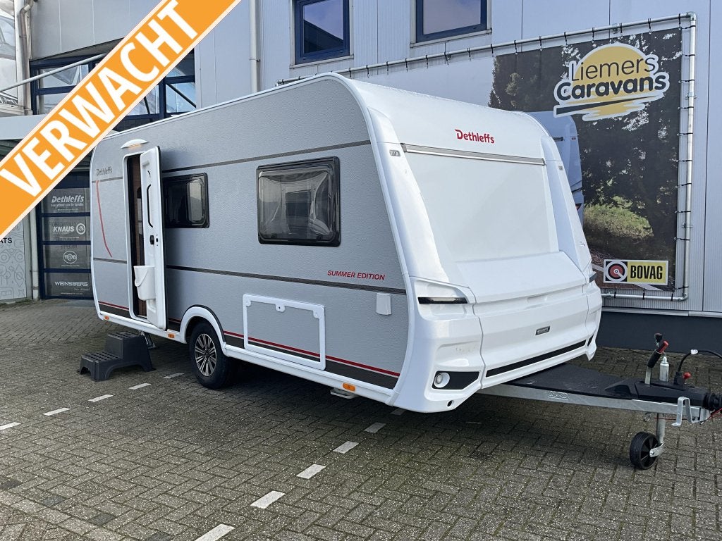 Dethleffs Summer Edition 460 EL ENKELE BEDDEN-XL KOELKAST, Serviceluik, Standaardzit, Bedrijf, Tot en met 3