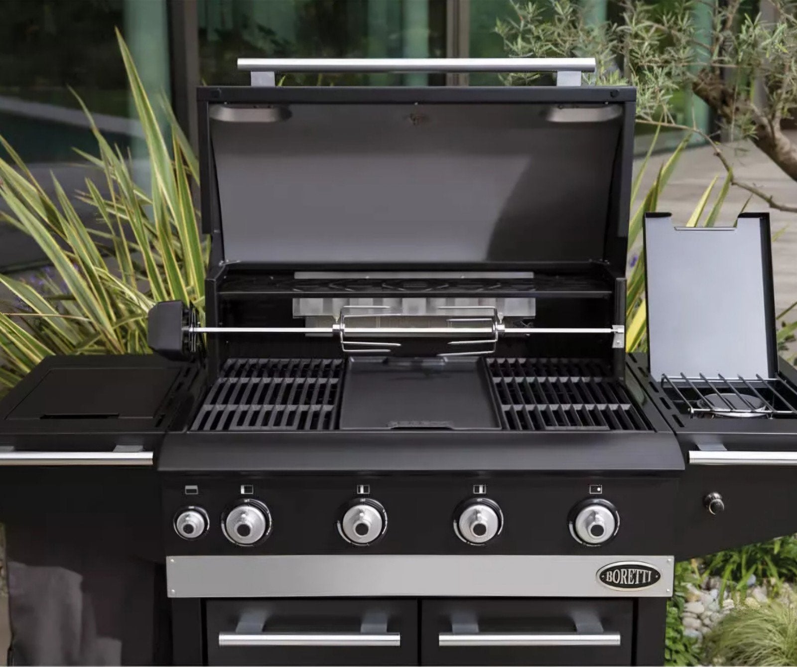 Boretti Draaispit voor BBQ, Tuin en Terras, Gasbarbecues, Nieuw, Ophalen of Verzenden