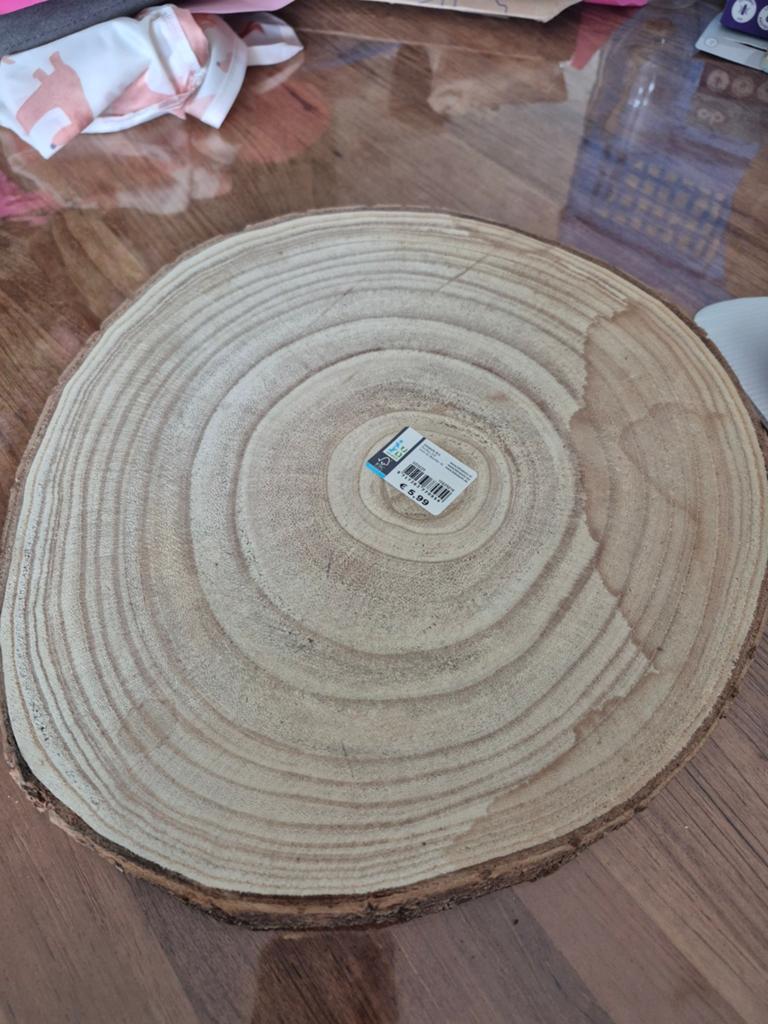 Houten schijf - Decoratie - Intratuin, Ophalen of Verzenden, Zo goed als nieuw, Bruin, Hout