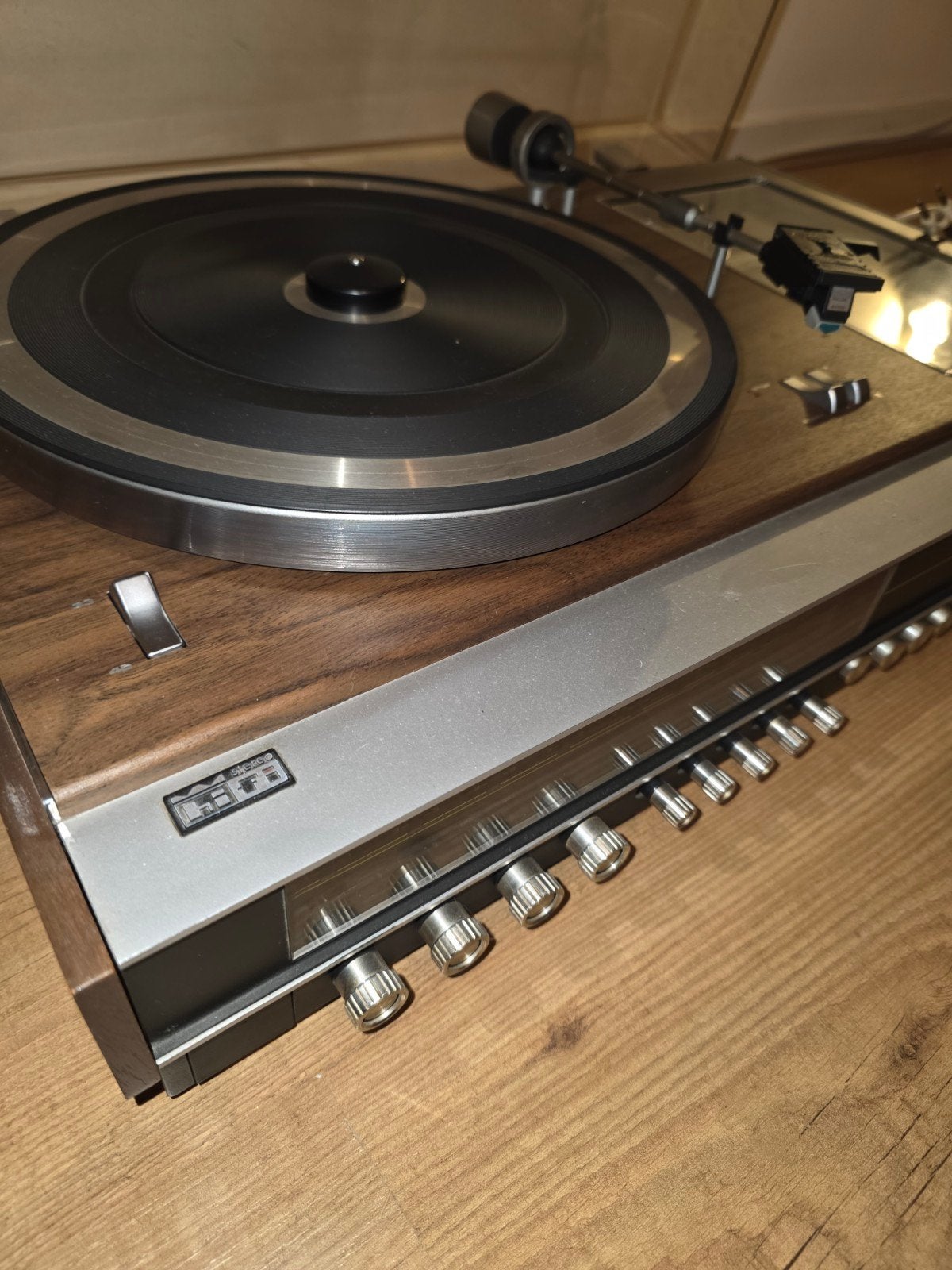 Vintage Siera High Fidelity Combi Platenspeler met Radio, Audio, Tv en Foto, Platenspelers, Ophalen of Verzenden, Gebruikt, Platenspeler
