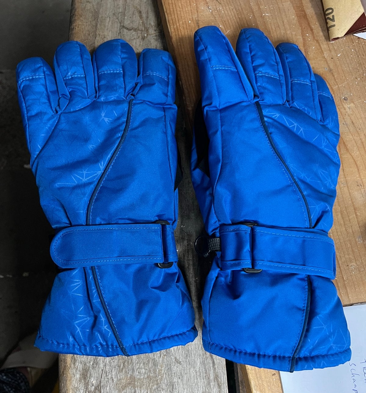 Blauwe skiwanten met Thinsulate isolatie, Kleding | Dames, Wintersportkleding, Ophalen of Verzenden, Zo goed als nieuw, Maat 42/44 (L)