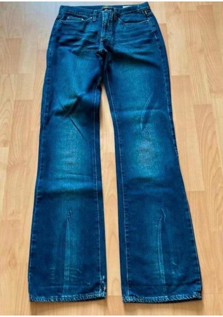 Blauwe jeans couture VERSACE 29, Verzenden, Zo goed als nieuw, Blauw, Overige jeansmaten