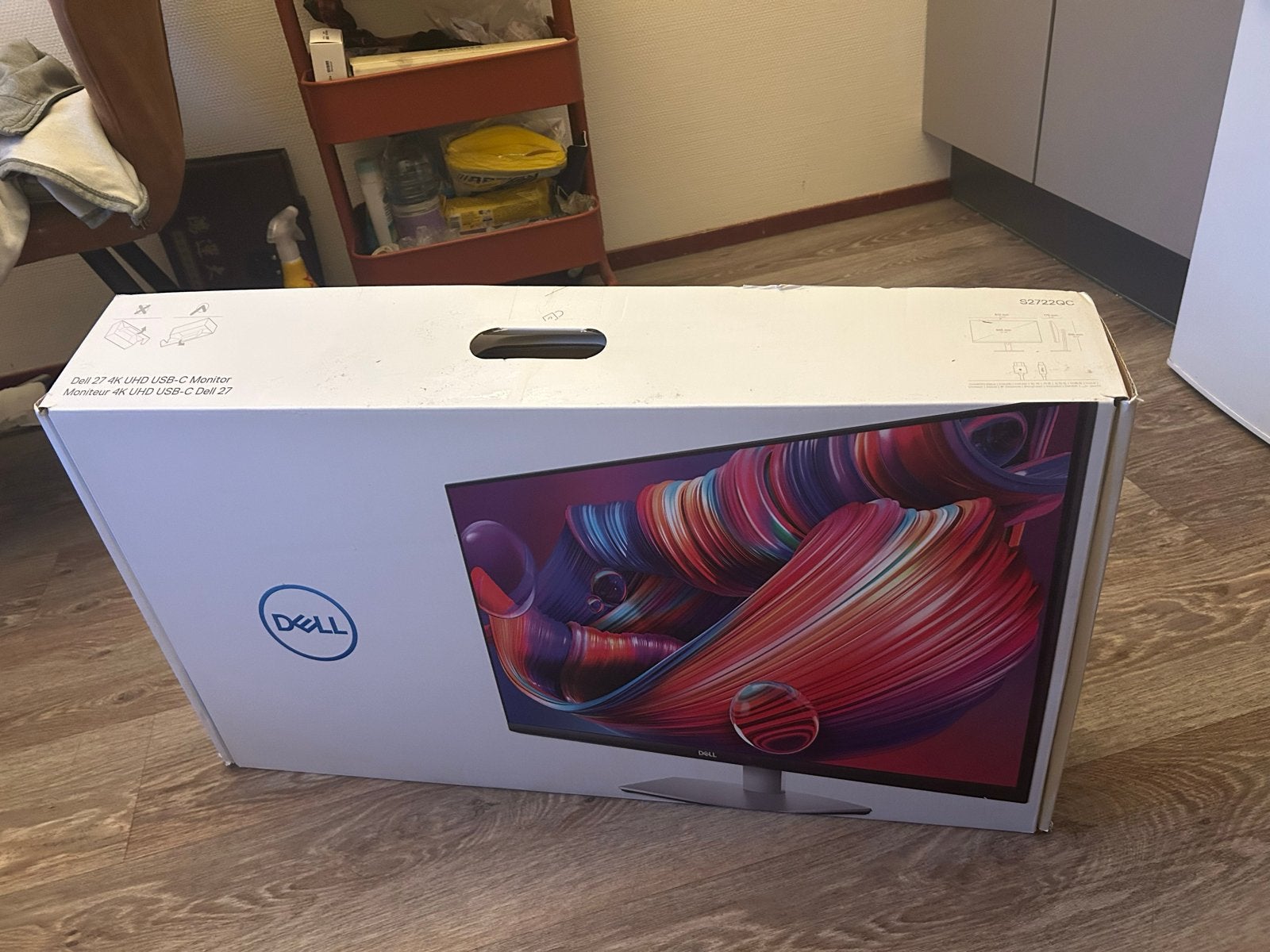 Dell 27 4K UHD USB-C Monitor S2722QC, Ophalen, IPS, In hoogte verstelbaar, USB-C