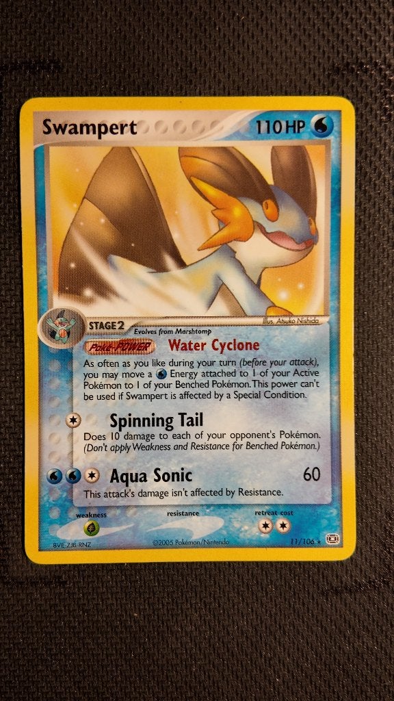 Swampert 11 Emerald | Pokemon kaart, Ophalen, Zo goed als nieuw, Losse kaart, Foil