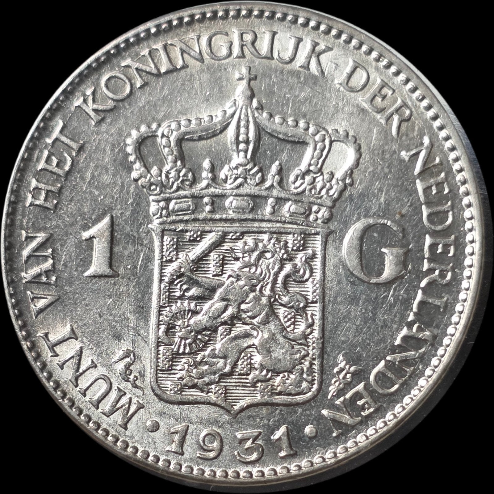 1 gulden Wilhelmina Nederland, 1 gulden, Verzenden, Zilver, Koningin Wilhelmina
