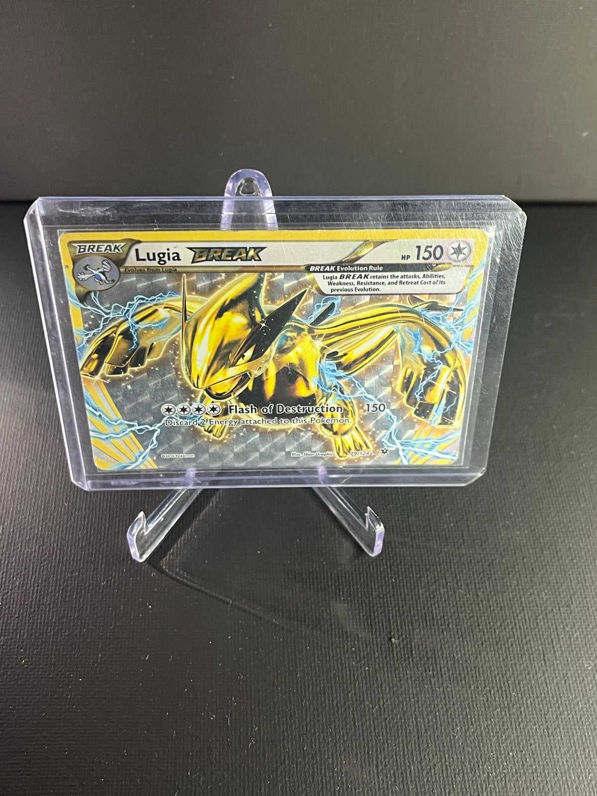 Lugia BREAK Pokémon Kaart - Zo goed als nieuw, Ophalen of Verzenden, Zo goed als nieuw, Losse kaart, Foil