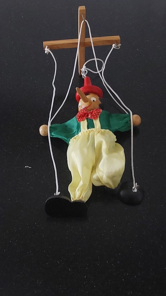 marionet pinocchio, Antiek en Kunst, Ophalen of Verzenden