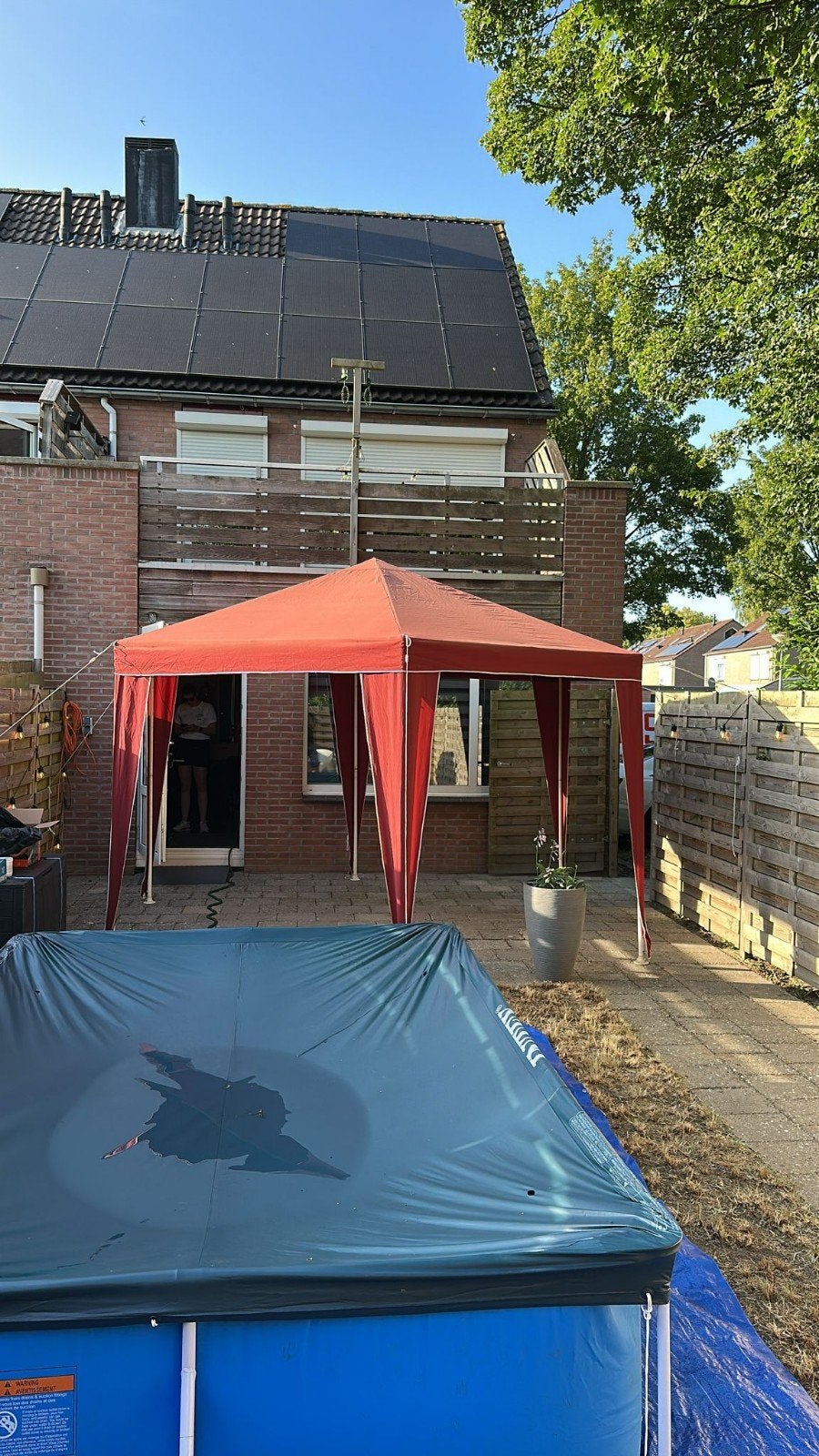 Partytent met beschadigd frame - Meeneemprijs, Gebruikt, Partytent, Minder dan 4 meter, 2 meter of meer