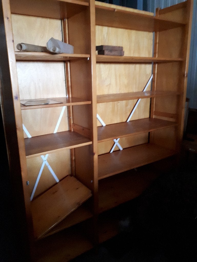 Lundia boekenkast met 4 laden en deurtje - blank gelakt, Ophalen, Gebruikt