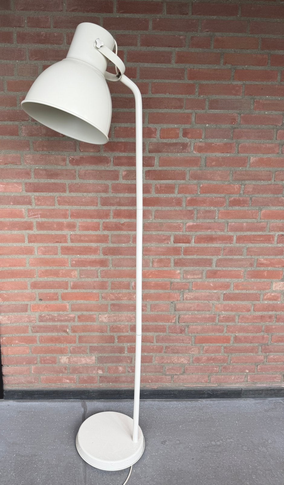 Ikea Hektar staande lamp wit, Huis en Inrichting, Ophalen, Zo goed als nieuw, 150 tot 200 cm