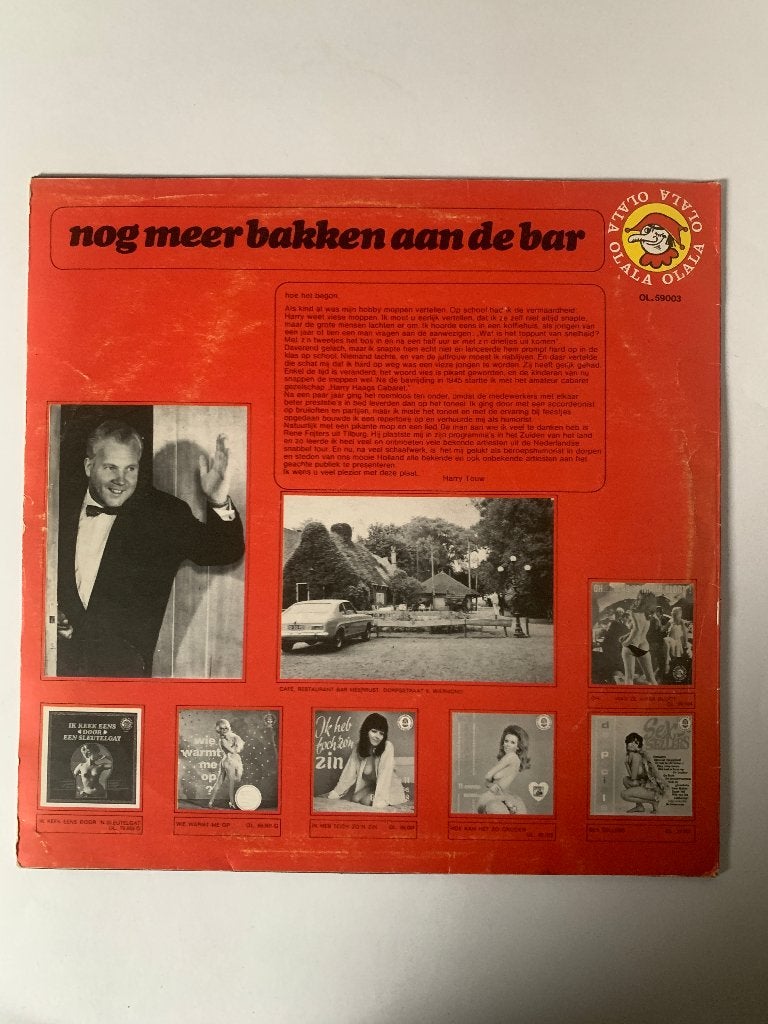 2 Lp’s Harry Touw - Bakken aan de Bar en nog meer bakken, Ophalen of Verzenden, Zo goed als nieuw, 12 inch, Levenslied of Smartlap